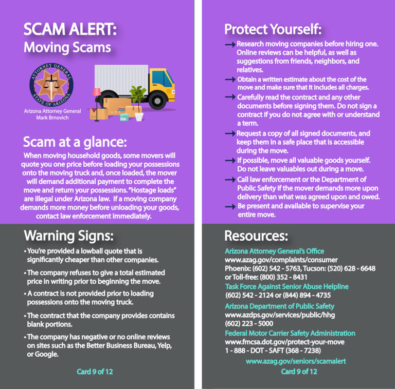 moving scams infographic