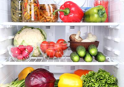 Foods in the fridge that will not be transported when shipping perishables
