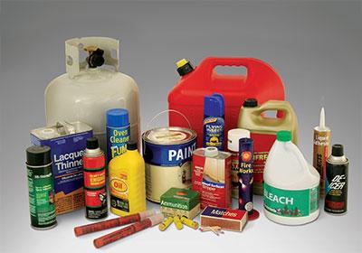 Hazardous materials that cannot be shipped during a move
