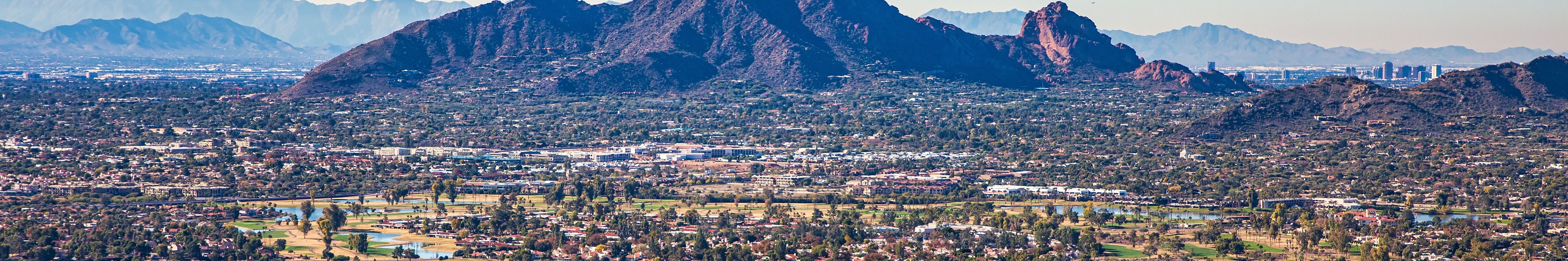 Scottsdale AZ aerial view
